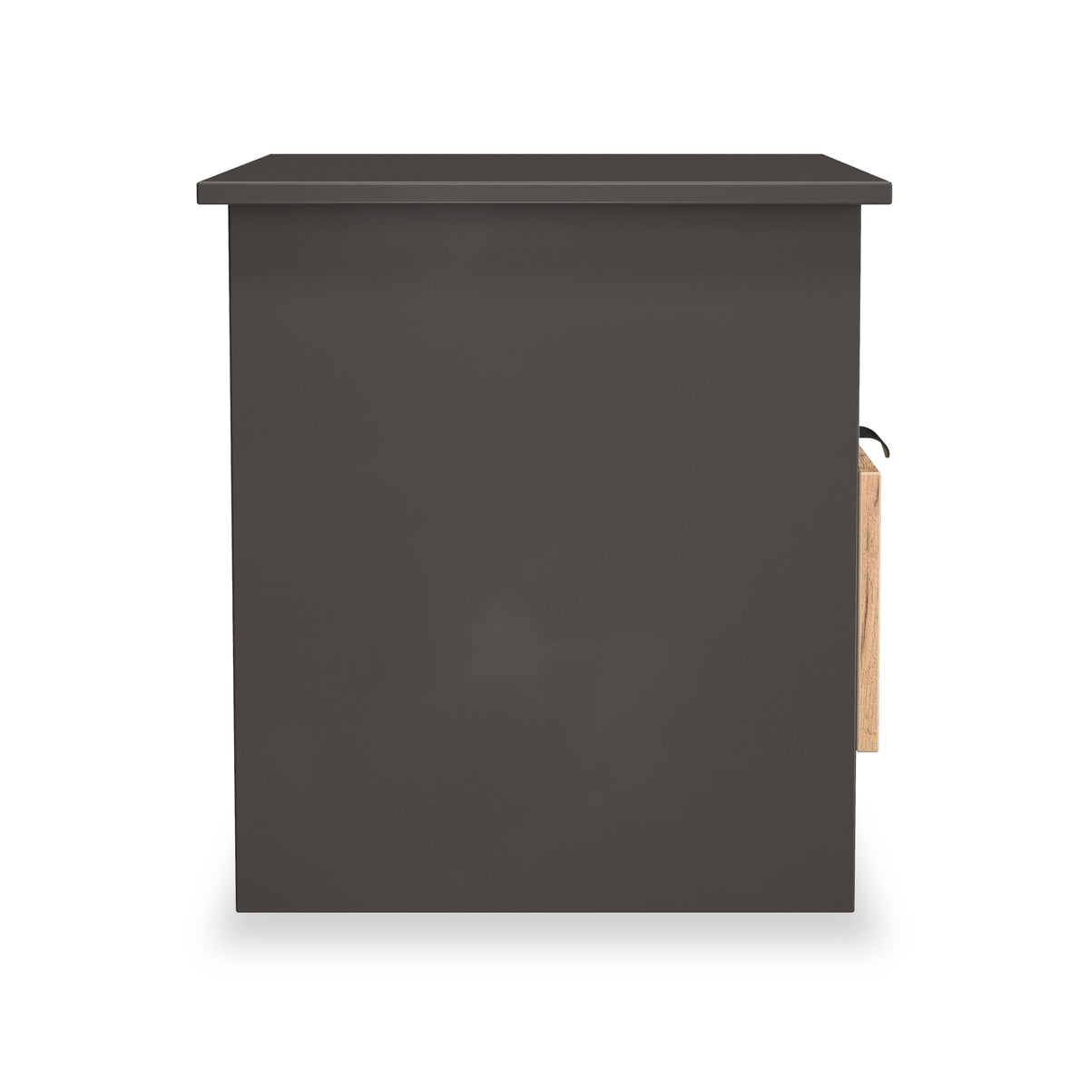 Huxley 1 Drawer Side Table Oak Graphite from Roseland Furniture