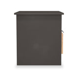 Huxley 1 Drawer Side Table Oak Graphite from Roseland Furniture