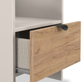 Huxley 1 Drawer Side Table Oak Cashmere from Roseland Furniture