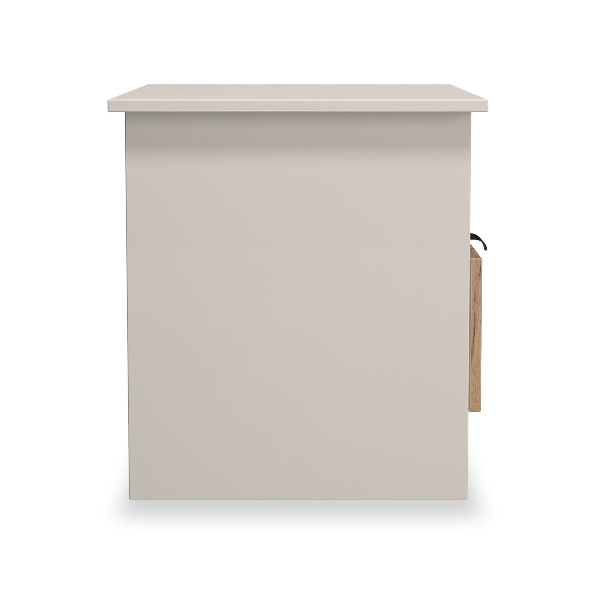 Huxley 1 Drawer Side Table Oak Cashmere from Roseland Furniture