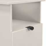 Huxley 1 Drawer Side Table Cashmere from Roseland Furniture