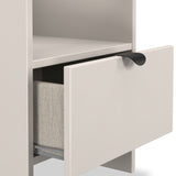 Huxley 1 Drawer Side Table Cashmere from Roseland Furniture