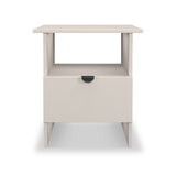 Huxley 1 Drawer Side Table Cashmere from Roseland Furniture