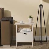 Huxley 1 Drawer Side Table Cashmere from Roseland Furniture