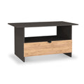 Huxley 1 Drawer Coffee Table Oak Graphite from Roseland Furniture