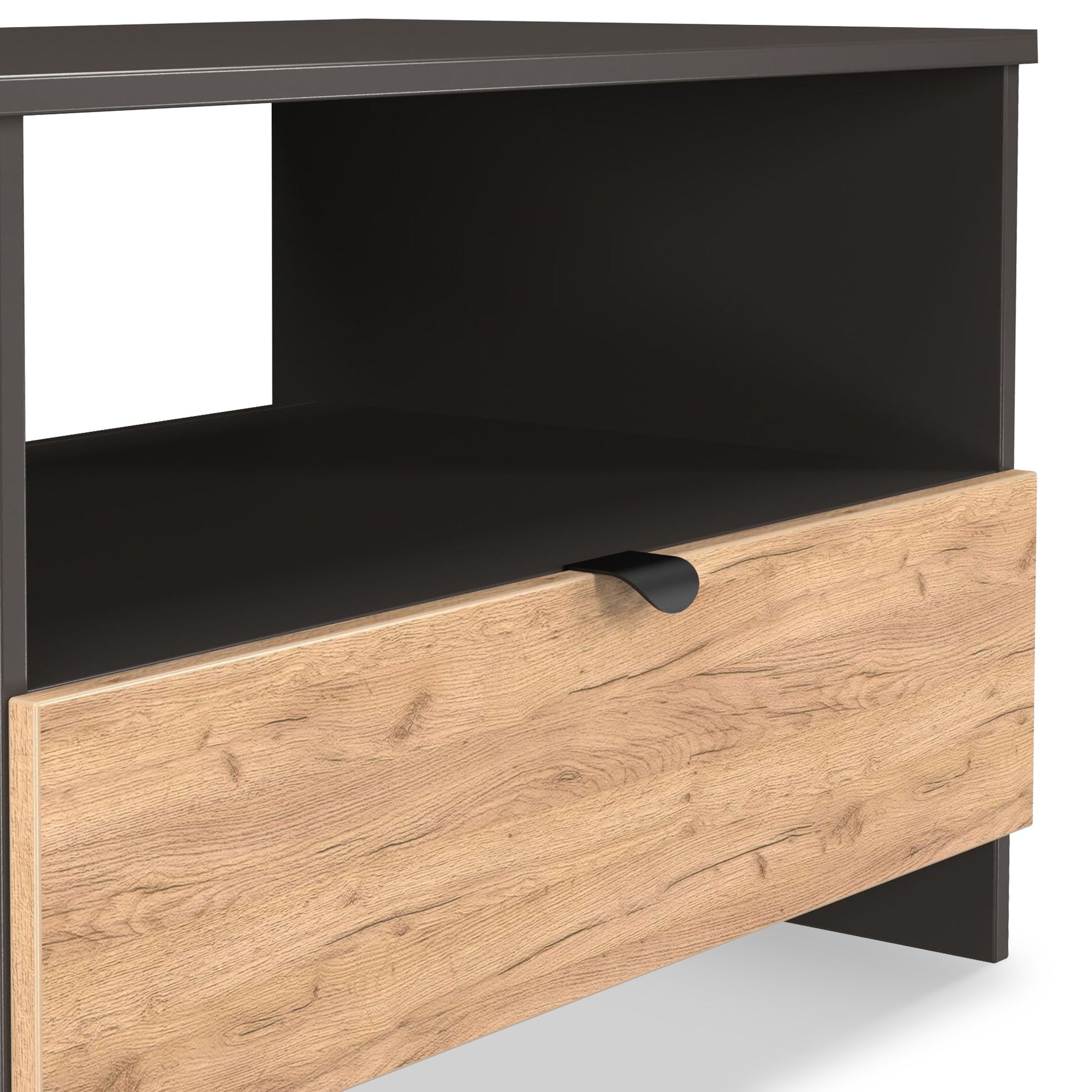 Huxley 1 Drawer Coffee Table Oak Graphite from Roseland Furniture