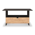 Huxley 1 Drawer Coffee Table Oak Graphite from Roseland Furniture
