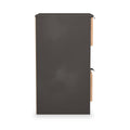Huxley 2 Drawer Bedside Oak Graphite from Roseland Furniture