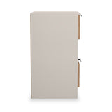 Huxley 2 Drawer Bedside Oak Cashmere from Roseland Furniture