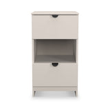 Huxley 2 Drawer Bedside Cashmere from Roseland Furniture