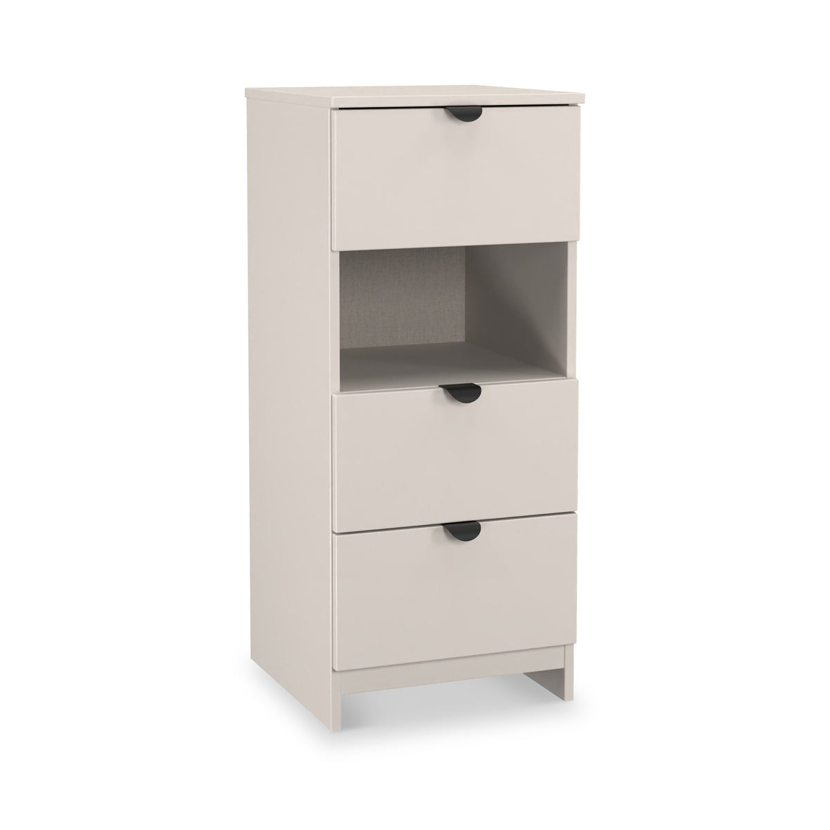 Huxley 3 Drawer Bedside Cashmere from Roseland Furniture