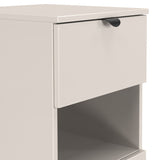 Huxley 3 Drawer Bedside Cashmere from Roseland Furniture
