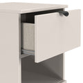 Huxley 3 Drawer Bedside Cashmere from Roseland Furniture