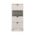 Huxley 3 Drawer Bedside Cashmere from Roseland Furniture