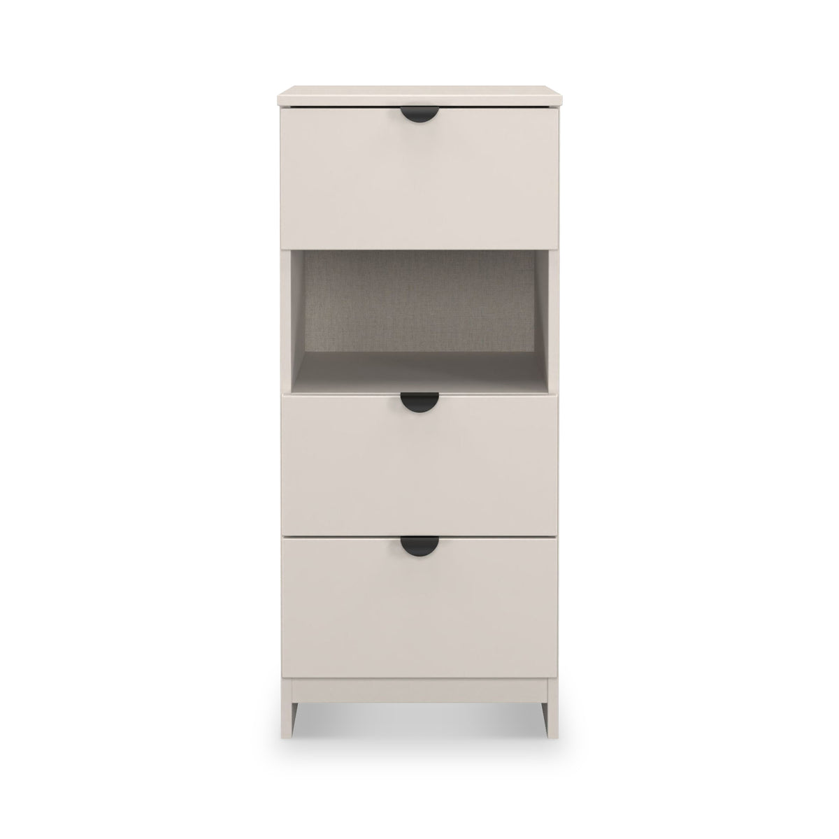 Huxley 3 Drawer Bedside Cashmere from Roseland Furniture