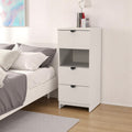 Huxley 3 Drawer Bedside Cashmere from Roseland Furniture
