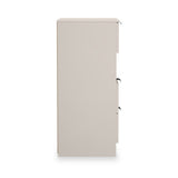 Huxley 3 Drawer Bedside Cashmere from Roseland Furniture
