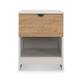 Huxley 1 Drawer Bedside Oak Cashmere from Roseland Furniture
