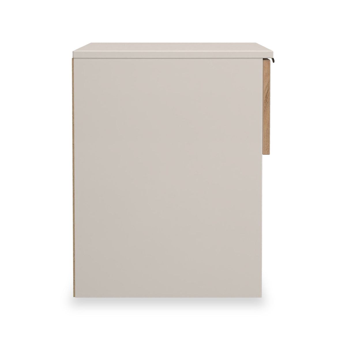 Huxley 1 Drawer Bedside Oak Cashmere from Roseland Furniture