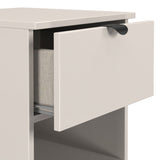 Huxley 1 Drawer Bedside Cashmere from Roseland Furniture