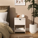 Huxley 1 Drawer Bedside Cashmere from Roseland Furniture