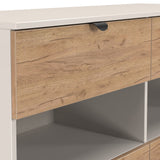 Huxley 4 Drawer Midi Chest Oak Cashmere from Roseland Furniture