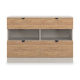 Huxley 4 Drawer Midi Chest Oak Cashmere from Roseland Furniture