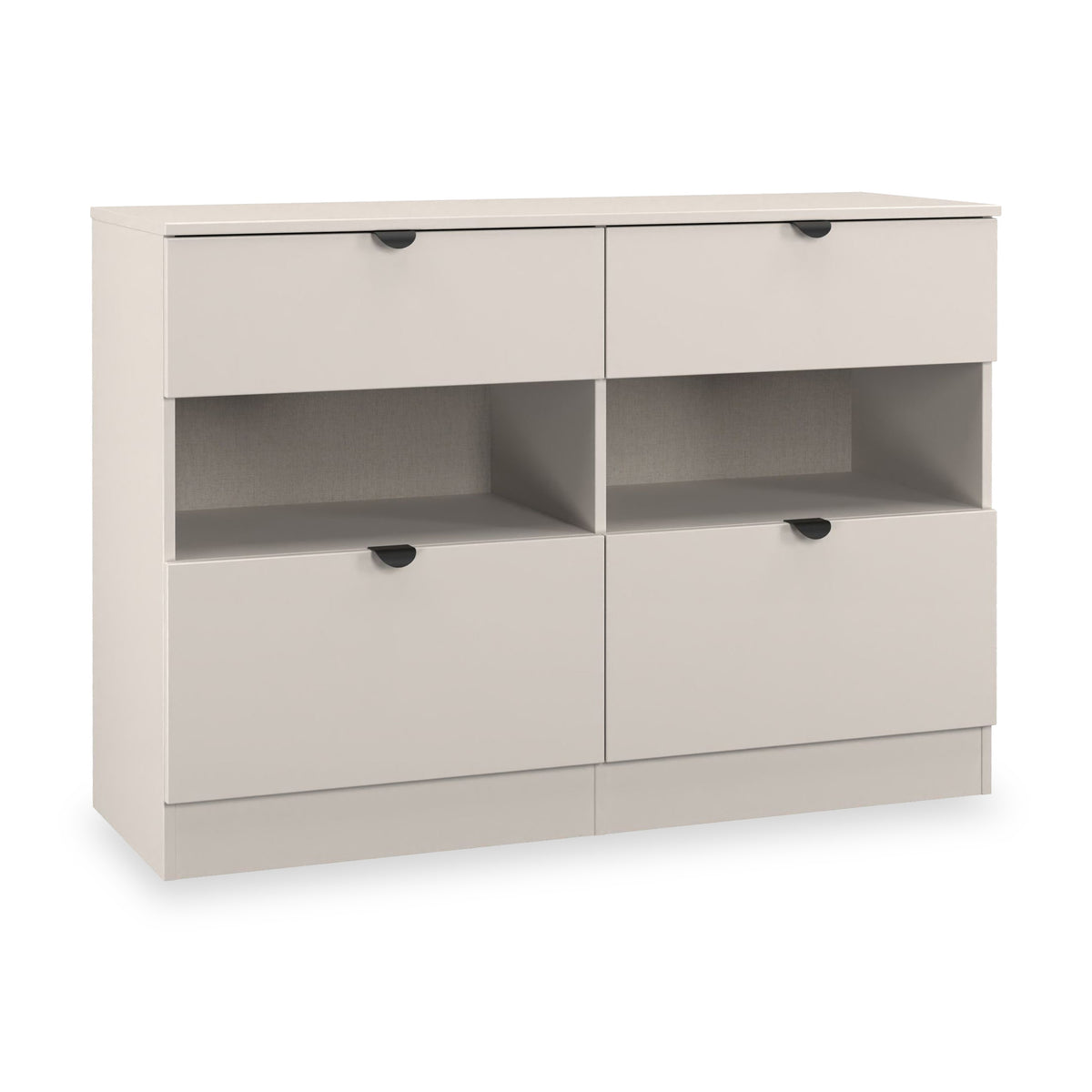 Huxley 4 Drawer Midi Chest Cashmere from Roseland Furniture