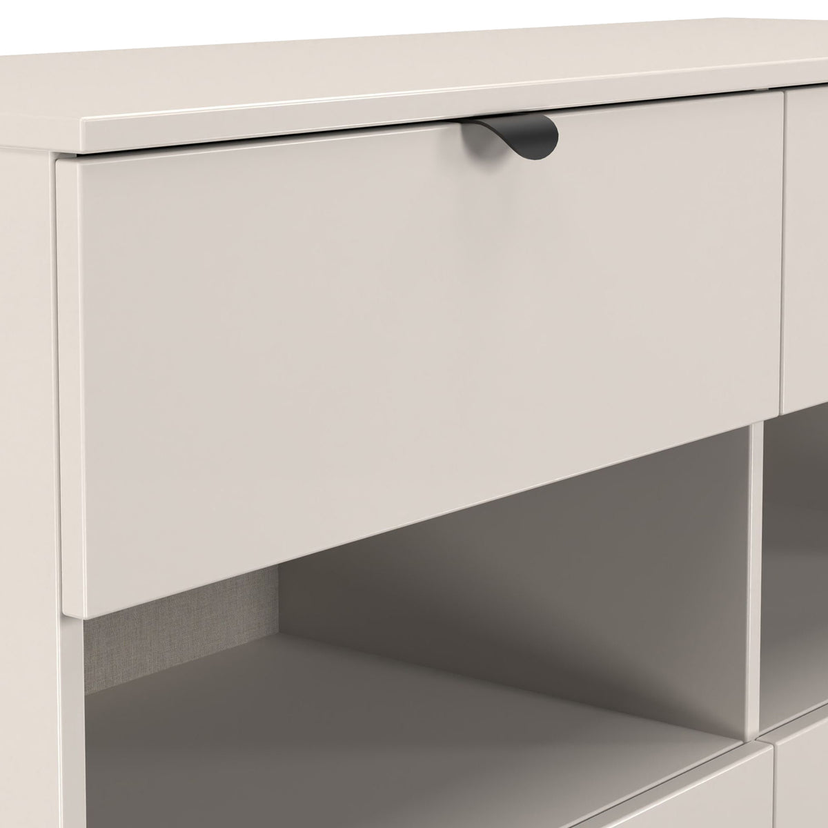 Huxley 4 Drawer Midi Chest Cashmere from Roseland Furniture