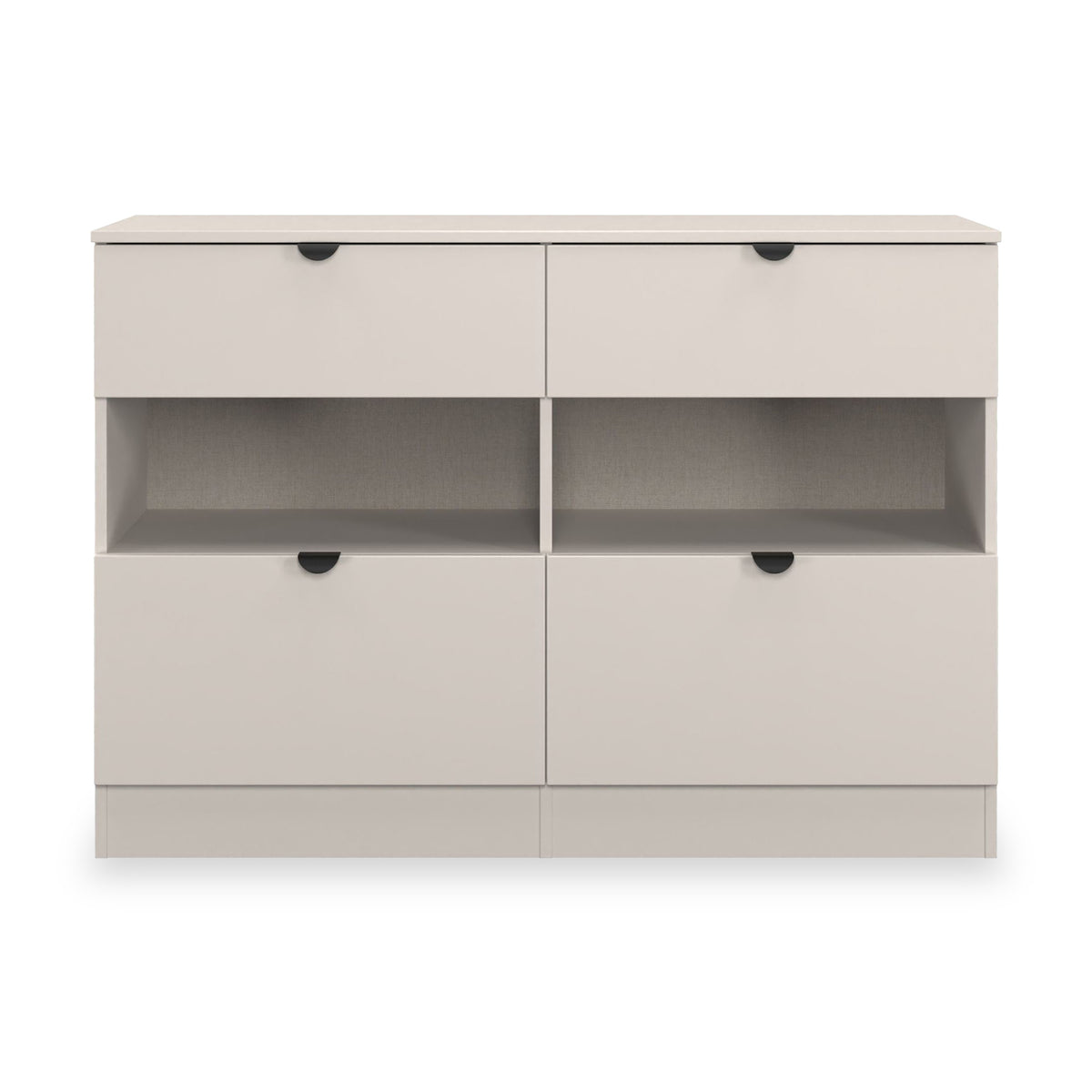 Huxley 4 Drawer Midi Chest Cashmere from Roseland Furniture