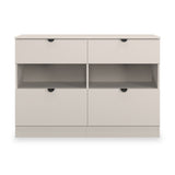 Huxley 4 Drawer Midi Chest Cashmere from Roseland Furniture