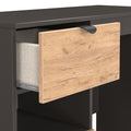Huxley 2 Drawer Dressing Table Oak Graphite from Roseland Furniture