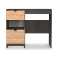 Huxley 2 Drawer Dressing Table Oak Graphite from Roseland Furniture