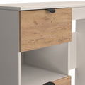 Huxley 2 Drawer Dressing Table Oak Cashmere from Roseland Furniture