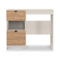 Huxley 2 Drawer Dressing Table Oak Cashmere from Roseland Furniture