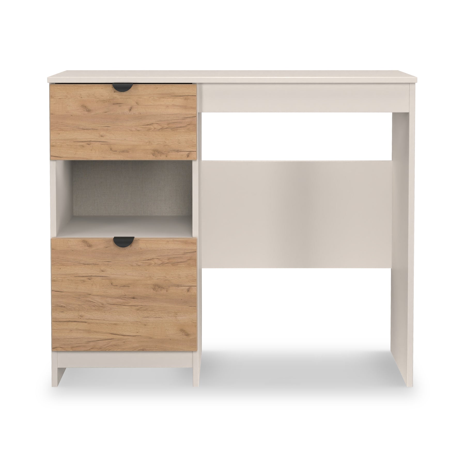 Huxley 2 Drawer Dressing Table Oak Cashmere from Roseland Furniture