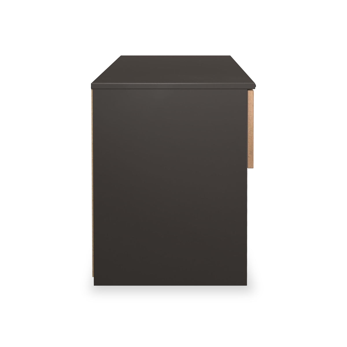 Huxley 2 Drawer Low Storage Unit Oak Graphite from Roseland Furniture