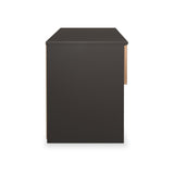 Huxley 2 Drawer Low Storage Unit Oak Graphite from Roseland Furniture