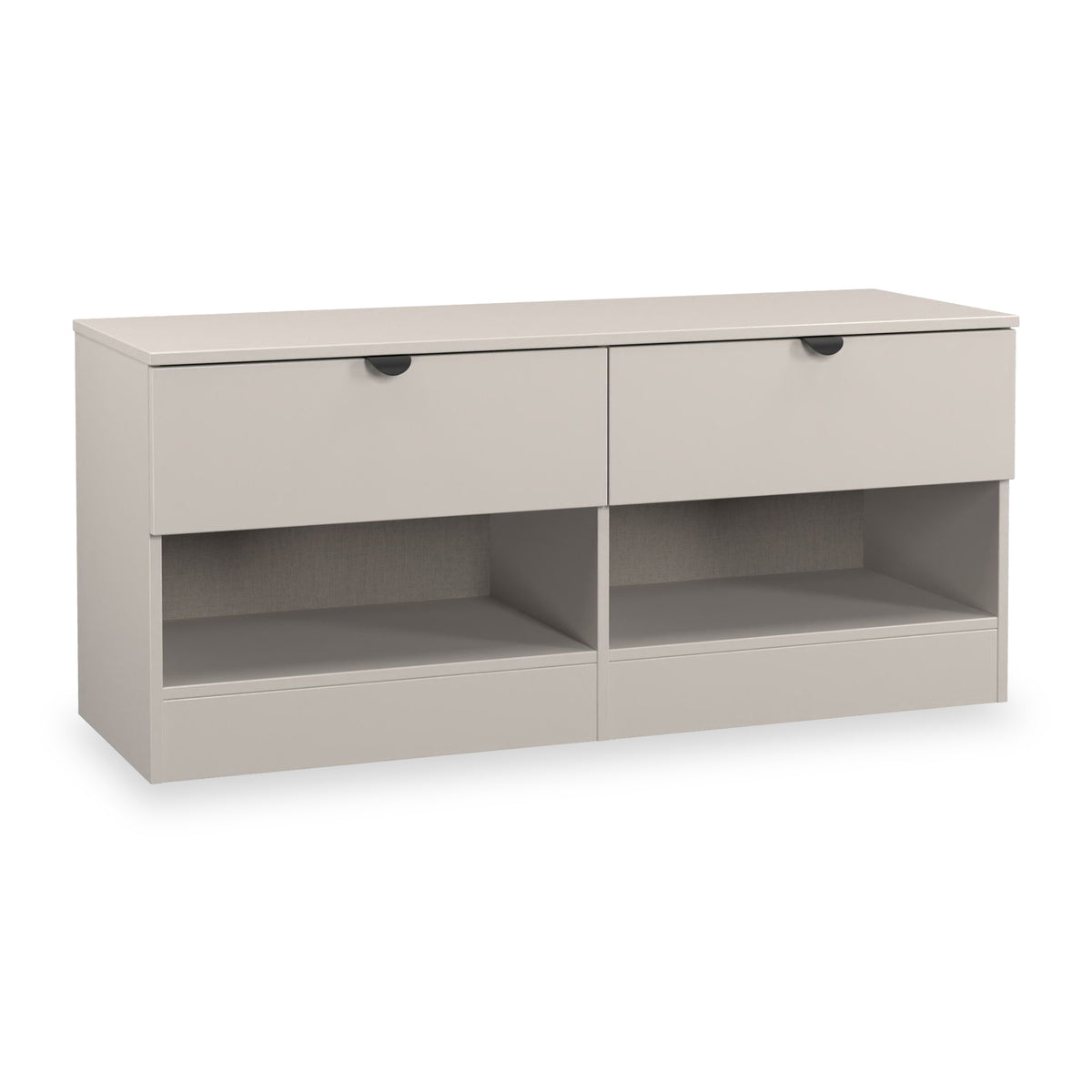 Huxley 2 Drawer Low Storage Unit Cashmere from Roseland Furniture
