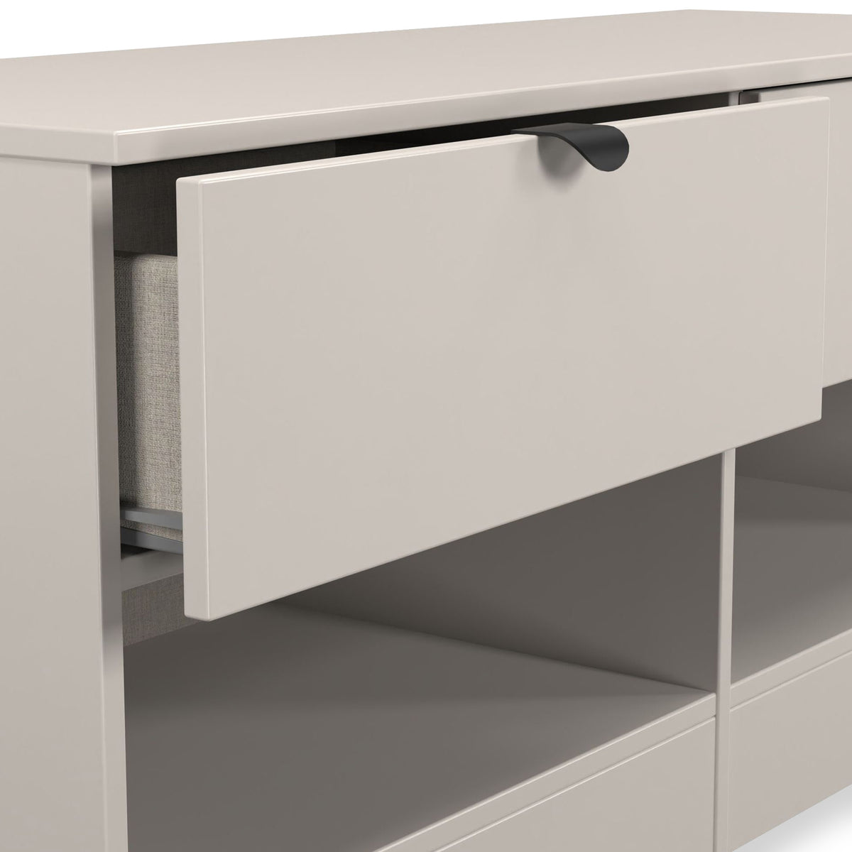 Huxley 2 Drawer Low Storage Unit Cashmere from Roseland Furniture