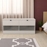 Huxley 2 Drawer Low Storage Unit Cashmere from Roseland Furniture