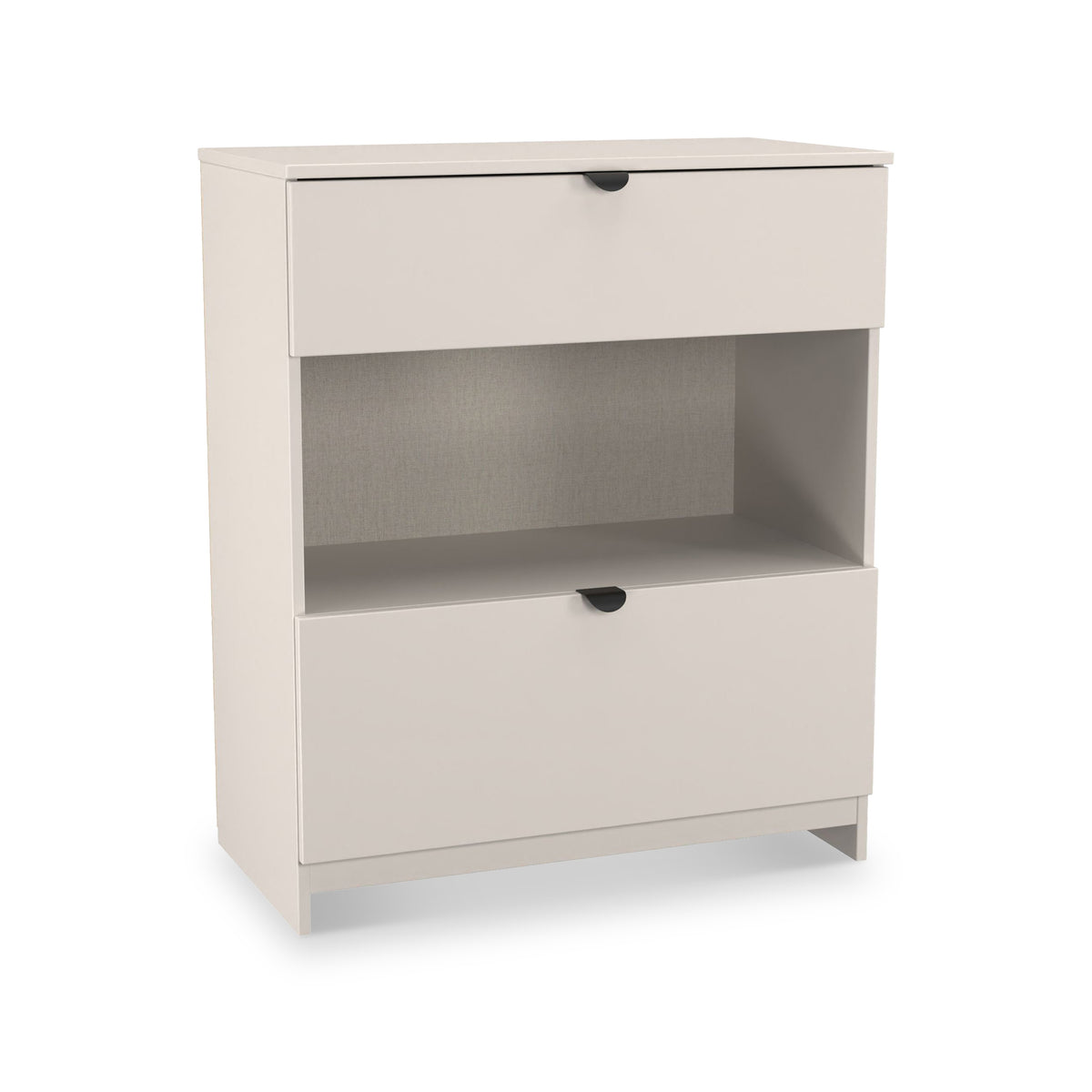 Huxley 2 Drawer Deep Chest Cashmere Side1 from Roseland Furniture