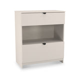 Huxley 2 Drawer Deep Chest Cashmere Side1 from Roseland Furniture