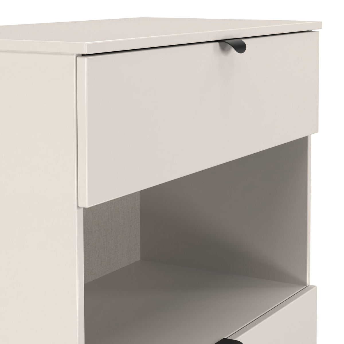 Huxley 2 Drawer Deep Chest Cashmere Side1 from Roseland Furniture