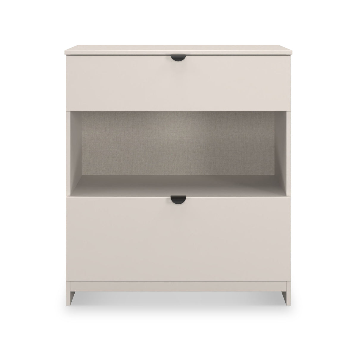 Huxley 2 Drawer Deep Chest Cashmere Side1 from Roseland Furniture