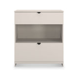 Huxley 2 Drawer Deep Chest Cashmere Side1 from Roseland Furniture
