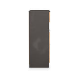 Huxley 3 Drawer Deep Chest Oak Graphite from Roseland Furniture