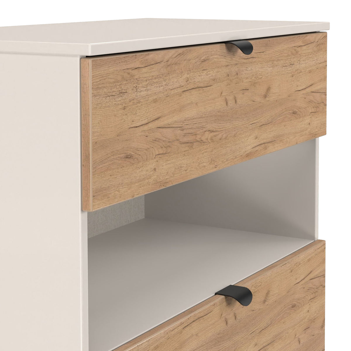 Huxley 3 Drawer Deep Chest Oak Cashmere from Roseland Furniture