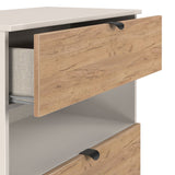 Huxley 3 Drawer Deep Chest Oak Cashmere from Roseland Furniture