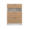 Huxley 3 Drawer Deep Chest Oak Cashmere from Roseland Furniture